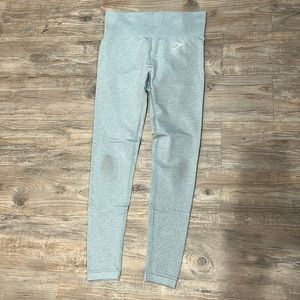 Gymshark. Vital Seamless Leggings. Light Green Marl. Small.